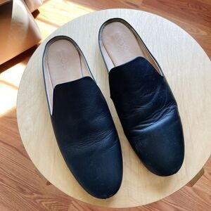 COS Black Leather Loafers